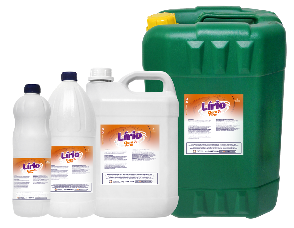 Cloro Forte 7% Lírio Limpeza