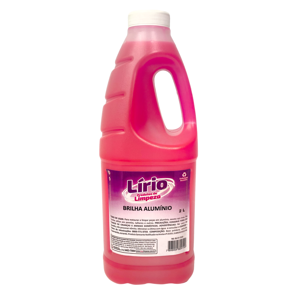 Brilha Alumínio Lírio Limpeza